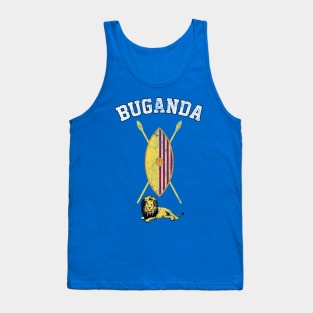 Buganda / Faded Vintage Style Flag Tank Top